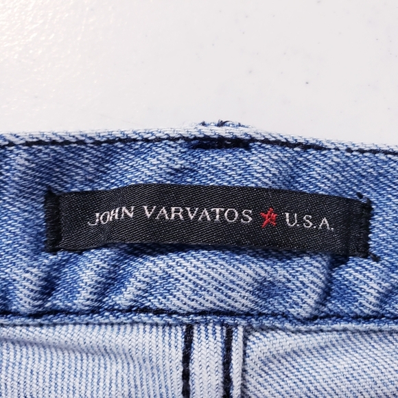 John Varvatos Bowery Slim Straight Leg Jeans In Blue Ice Men's 31 x 32 - Picture 7 of 11